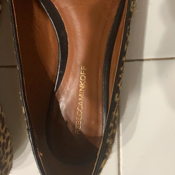 Rebecca Minkoff Calf Hair leopard loafers sz 9 - Picture 5 of 6